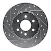 631-52029L Drilled/Slotted Brake Rotor [Silver], 2006-2006 GM, Position: Rear Left - image 1