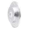 631-53000R Drilled/Slotted Brake Rotor [Silver], 1991-1998 GM, Position: Rear Right - image 2