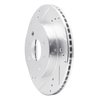 631-53001L Drilled/Slotted Brake Rotor [Silver], 1991-2002 GM, Position: Front Left - image 2