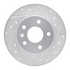 631-53007R Drilled/Slotted Brake Rotor [Silver], 2002-2008 GM, Position: Rear Right - image 1