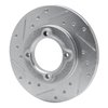 631-54000L Drilled/Slotted Brake Rotor [Silver], 1988-1993 Ford/Lincoln/Mercury/Mazda, Position: Front Left - image 2