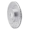 631-54002L Drilled/Slotted Brake Rotor [Silver], 1990-2003 Ford/Lincoln/Mercury/Mazda, Position: Front Left - image 2