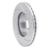 631-54002L Drilled/Slotted Brake Rotor [Silver], 1990-2003 Ford/Lincoln/Mercury/Mazda, Position: Front Left - image 4