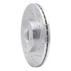 631-54002R Drilled/Slotted Brake Rotor [Silver], 1990-2003 Ford/Lincoln/Mercury/Mazda, Position: Front Right - image 2