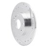 631-54003R Drilled/Slotted Brake Rotor [Silver], 1990-2003 Ford/Lincoln/Mercury/Mazda, Position: Rear Right - image 2