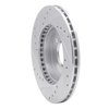 631-54004R Drilled/Slotted Brake Rotor [Silver], 1994-1997 Ford/Lincoln/Mercury/Mazda, Position: Front Right - image 4