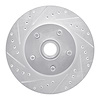 631-54006L Drilled/Slotted Brake Rotor [Silver], 1968-1970 Ford/Lincoln/Mercury/Mazda, Position: Front Left - image 1