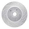 631-54006R Drilled/Slotted Brake Rotor [Silver], 1968-1970 Ford/Lincoln/Mercury/Mazda, Position: Front Right - image 1