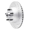 631-54006R Drilled/Slotted Brake Rotor [Silver], 1968-1970 Ford/Lincoln/Mercury/Mazda, Position: Front Right - image 2