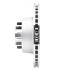 631-54006R Drilled/Slotted Brake Rotor [Silver], 1968-1970 Ford/Lincoln/Mercury/Mazda, Position: Front Right - image 3