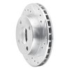 631-54007R Drilled/Slotted Brake Rotor [Silver], 1981-1994 Ford/Lincoln/Mercury/Mazda, Position: Front Right - image 2