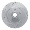 631-54008L Drilled/Slotted Brake Rotor [Silver], 1968-1973 Ford/Lincoln/Mercury/Mazda, Position: Front Left - image 2