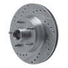 631-54008L Drilled/Slotted Brake Rotor [Silver], 1968-1973 Ford/Lincoln/Mercury/Mazda, Position: Front Left - image 4