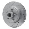 631-54009L Drilled/Slotted Brake Rotor [Silver], 1970-1972 Ford/Lincoln/Mercury/Mazda, Position: Front Left - image 2
