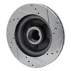 631-54009L Drilled/Slotted Brake Rotor [Silver], 1970-1972 Ford/Lincoln/Mercury/Mazda, Position: Front Left - image 4
