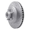 631-54009R Drilled/Slotted Brake Rotor [Silver], 1970-1972 Ford/Lincoln/Mercury/Mazda, Position: Front Right - image 2