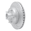 631-54011R Drilled/Slotted Brake Rotor [Silver], 1973-1973 Ford/Lincoln/Mercury/Mazda, Position: Front Right - image 2