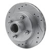 631-54012L Drilled/Slotted Brake Rotor [Silver], 1974-1980 Ford/Lincoln/Mercury/Mazda, Position: Front Left - image 2