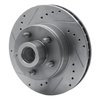 631-54013L Drilled/Slotted Brake Rotor [Silver], 1974-1979 Ford/Lincoln/Mercury/Mazda, Position: Front Left - image 2