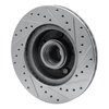 631-54014L Drilled/Slotted Brake Rotor [Silver], 1974-1980 Ford/Lincoln/Mercury/Mazda, Position: Front Left - image 4