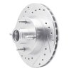 631-54015L Drilled/Slotted Brake Rotor [Silver], 1978-1993 Ford/Lincoln/Mercury/Mazda, Position: Front Left - image 2