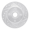 631-54015R Drilled/Slotted Brake Rotor [Silver], 1978-1993 Ford/Lincoln/Mercury/Mazda, Position: Front Right - image 1