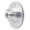631-54015R Drilled/Slotted Brake Rotor [Silver], 1978-1993 Ford/Lincoln/Mercury/Mazda, Position: Front Right - image 2