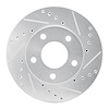 631-54016D Drilled/Slotted Brake Rotor [Silver], 1975-1980 Ford/Lincoln/Mercury/Mazda, Position: Rear Right - image 1