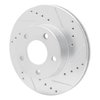 631-54016D Drilled/Slotted Brake Rotor [Silver], 1975-1980 Ford/Lincoln/Mercury/Mazda, Position: Rear Right - image 2