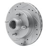 631-54018L Drilled/Slotted Brake Rotor [Silver], 1979-1981 Ford/Lincoln/Mercury/Mazda, Position: Front Left - image 2