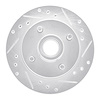 631-54018R Drilled/Slotted Brake Rotor [Silver], 1979-1981 Ford/Lincoln/Mercury/Mazda, Position: Front Right - image 1