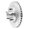 631-54019L Drilled/Slotted Brake Rotor [Silver], 1982-1987 Ford/Lincoln/Mercury/Mazda, Position: Front Left - image 2