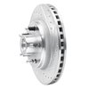 631-54019R Drilled/Slotted Brake Rotor [Silver], 1982-1987 Ford/Lincoln/Mercury/Mazda, Position: Front Right - image 2