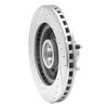 631-54019R Drilled/Slotted Brake Rotor [Silver], 1982-1987 Ford/Lincoln/Mercury/Mazda, Position: Front Right - image 4