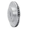 631-54020R Drilled/Slotted Brake Rotor [Silver], 1986-1992 Ford/Lincoln/Mercury/Mazda, Position: Front Right,Rear Right - image 2