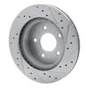 631-54021L Drilled/Slotted Brake Rotor [Silver], 1982-1990 Ford/Lincoln/Mercury/Mazda, Position: Rear Left - image 4