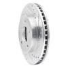 631-54022R Drilled/Slotted Brake Rotor [Silver], 1986-1992 Ford/Lincoln/Mercury/Mazda, Position: Front Right - image 2