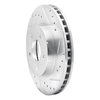 631-54027R Drilled/Slotted Brake Rotor [Silver], 1989-1990 Ford/Lincoln/Mercury/Mazda, Position: Front Right - image 2