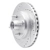 631-54028L Drilled/Slotted Brake Rotor [Silver], 1987-1988 Ford/Lincoln/Mercury/Mazda, Position: Front Left - image 2