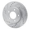 631-54029L Drilled/Slotted Brake Rotor [Silver], 1970-1993 Ford/Lincoln/Mercury/Mazda, Position: Front Left - image 2
