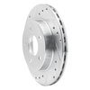 631-54031L Drilled/Slotted Brake Rotor [Silver], 1993-1998 Ford/Lincoln/Mercury/Mazda, Position: Rear Left - image 2