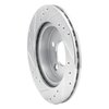 631-54031R Drilled/Slotted Brake Rotor [Silver], 1993-1998 Ford/Lincoln/Mercury/Mazda, Position: Rear Right - image 4