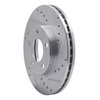 631-54033R Drilled/Slotted Brake Rotor [Silver], 1994-2004 Ford/Lincoln/Mercury/Mazda, Position: Front Right - image 2