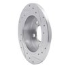 631-54034L Drilled/Slotted Brake Rotor [Silver], 1994-2004 Ford/Lincoln/Mercury/Mazda, Position: Rear Left - image 4