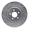 631-54036L Drilled/Slotted Brake Rotor [Silver], 1994-2004 Ford/Lincoln/Mercury/Mazda, Position: Front Left - image 1