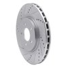 631-54036L Drilled/Slotted Brake Rotor [Silver], 1994-2004 Ford/Lincoln/Mercury/Mazda, Position: Front Left - image 2