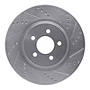 631-54036R Drilled/Slotted Brake Rotor [Silver], 1994-2004 Ford/Lincoln/Mercury/Mazda, Position: Front Right - image 1