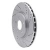 631-54036R Drilled/Slotted Brake Rotor [Silver], 1994-2004 Ford/Lincoln/Mercury/Mazda, Position: Front Right - image 2
