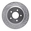 631-54037R Drilled/Slotted Brake Rotor [Silver], 1994-2004 Ford/Lincoln/Mercury/Mazda, Position: Rear Right - image 1