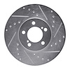 631-54038R Drilled/Slotted Brake Rotor [Silver], 1993-2007 Ford/Lincoln/Mercury/Mazda, Position: Front Right - image 1